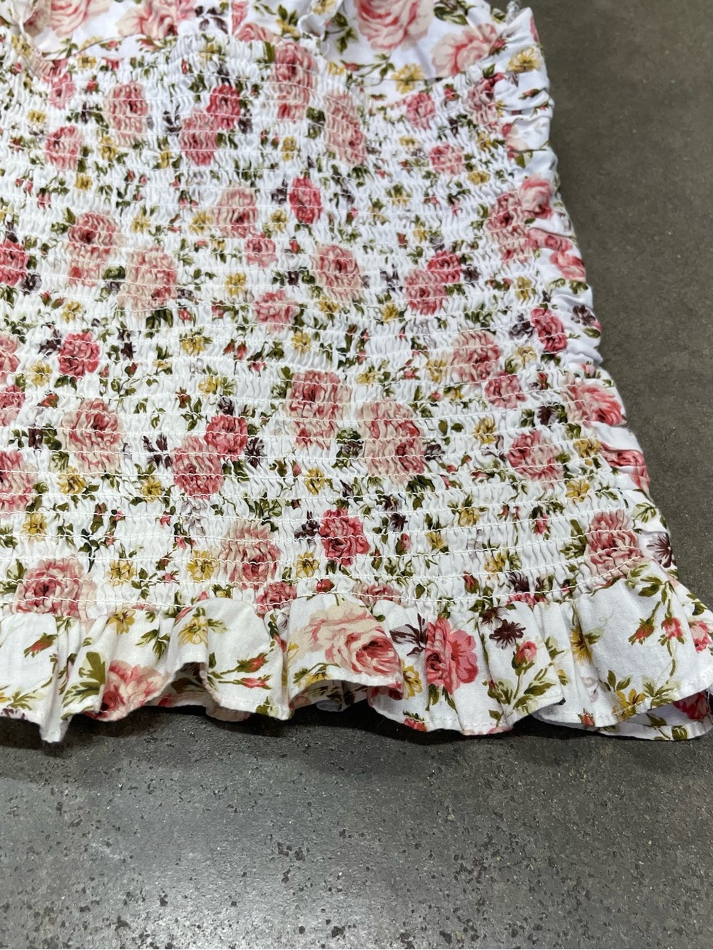 Poetry Floral Bustier Cami Ruched Coquette Cottagecore Y2K - Picture 6 of 8